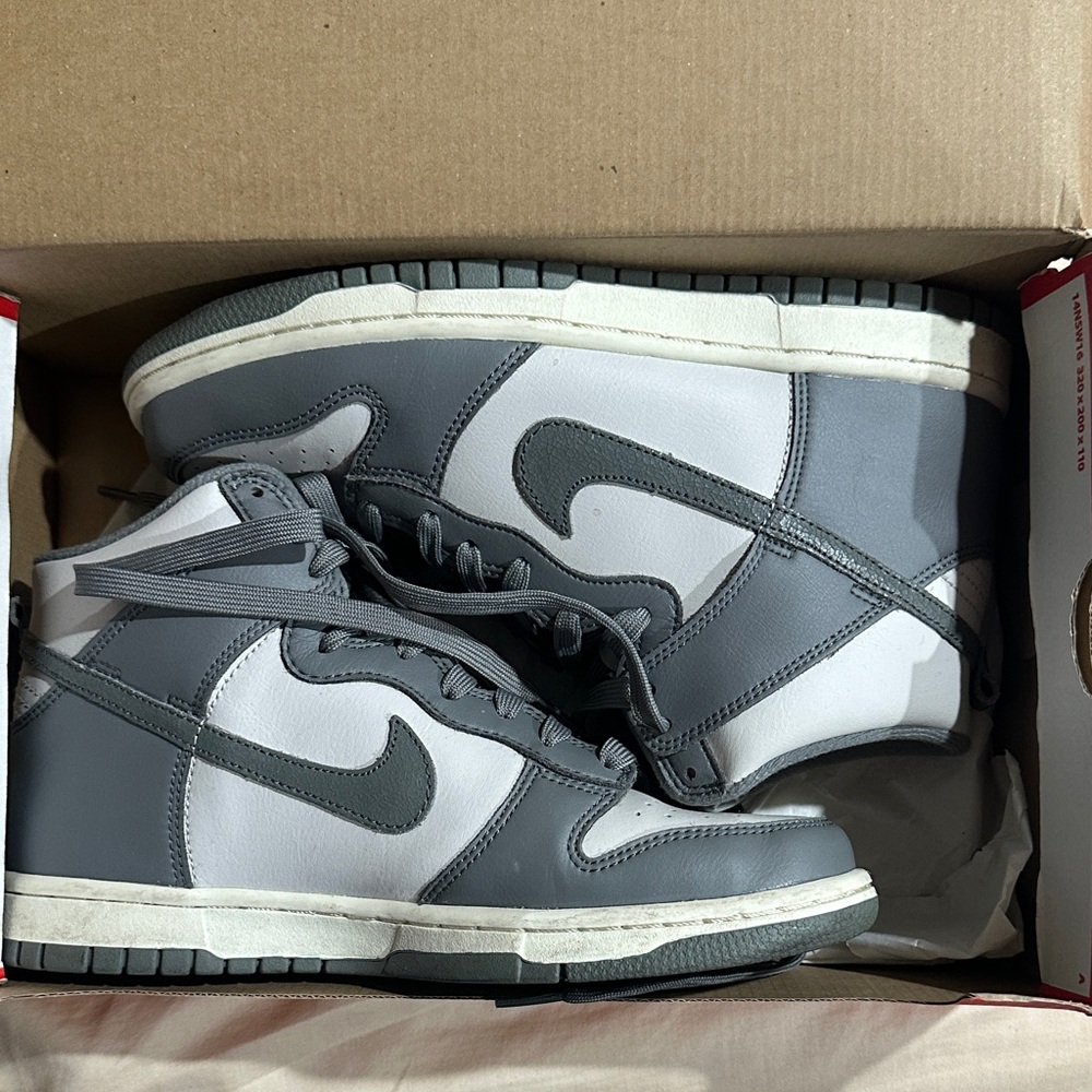 Nike Gray and White Sneakers